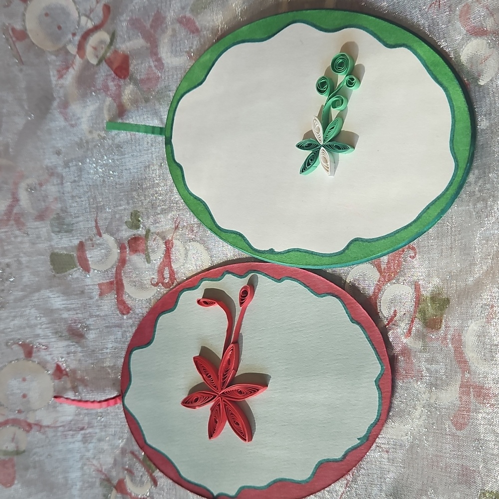 3 For $10 Handmade Christmas Tree GIFT TAGS set of 2